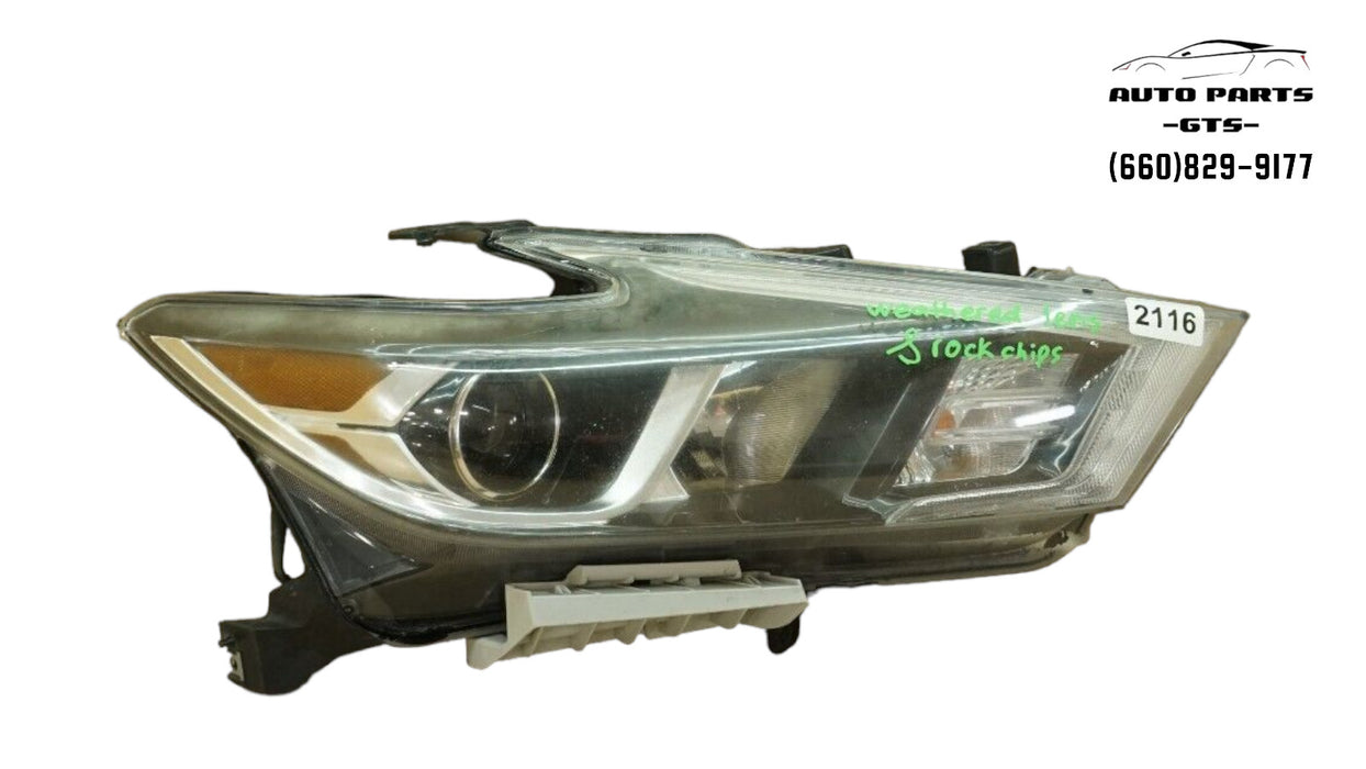 2016-2018 NISSAN MAXIMA FRONT RIGHT PASSENGER SIDE HEADLIGHT HALOGEN CAPA