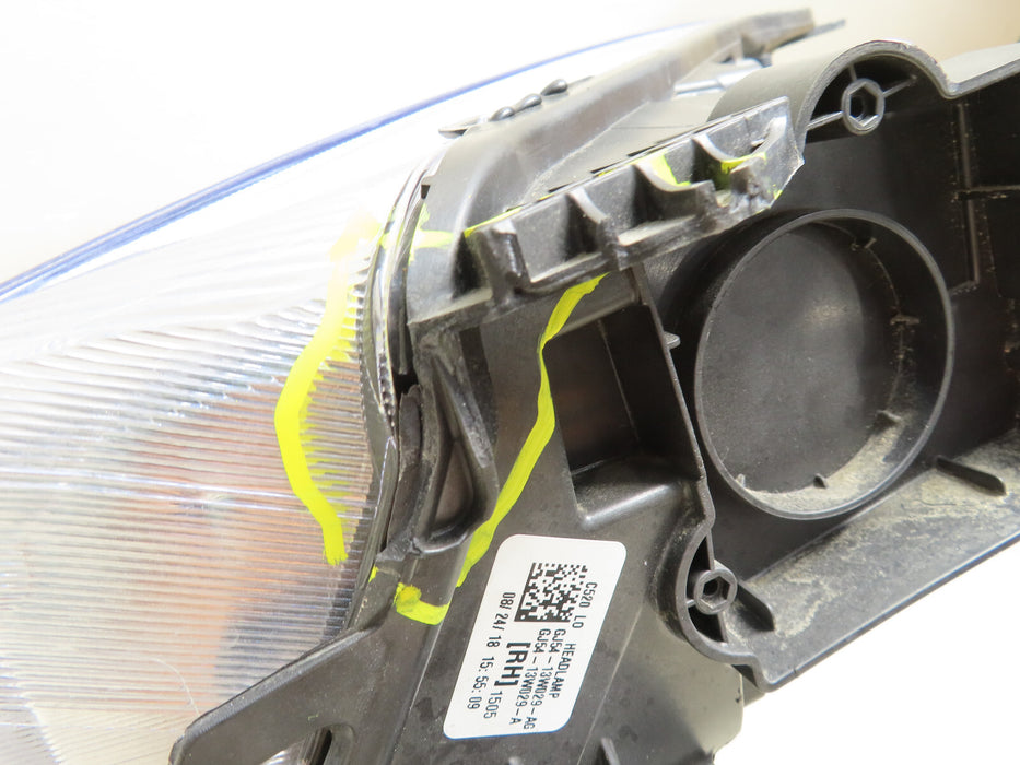 2017-2019 FORD ESCAPE RIGHT RH PASSENGER SIDE HALOGEN HEADLIGHT LAMP OEM