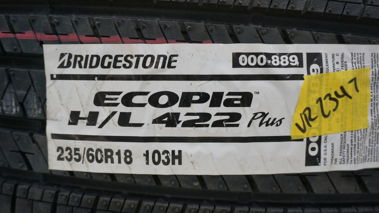 *NEW* BRIDGESTONE ECOPIA H/L 422 PLUS 235/60R18 103H WHEEL TIRE