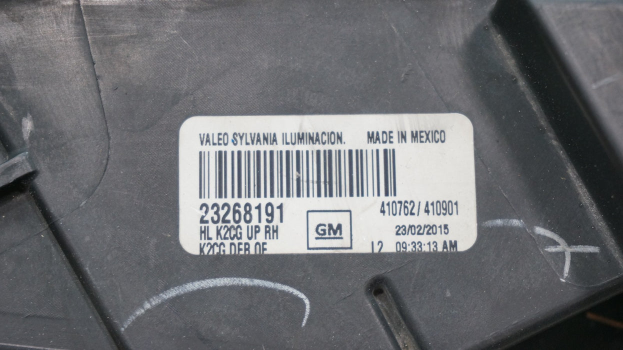 2014-2019 GMC SIERRA 1500 2500 3500 RIGHT SIDE HALOGEN HEADLIGHT OEM 23268191