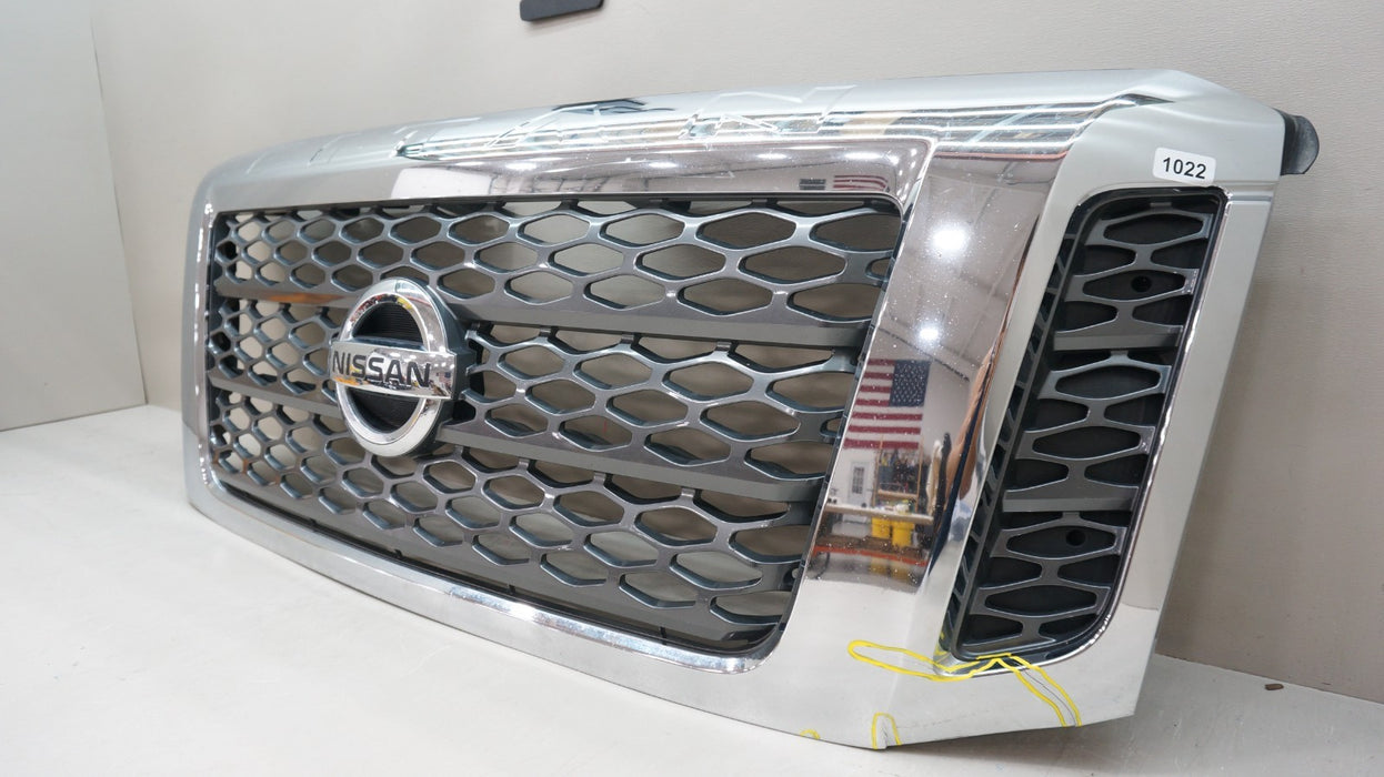 2016-2019 NISSAN TITAN FRONT BUMPER RADIATOR CHROME GRILLE OEM 62324EZ65A