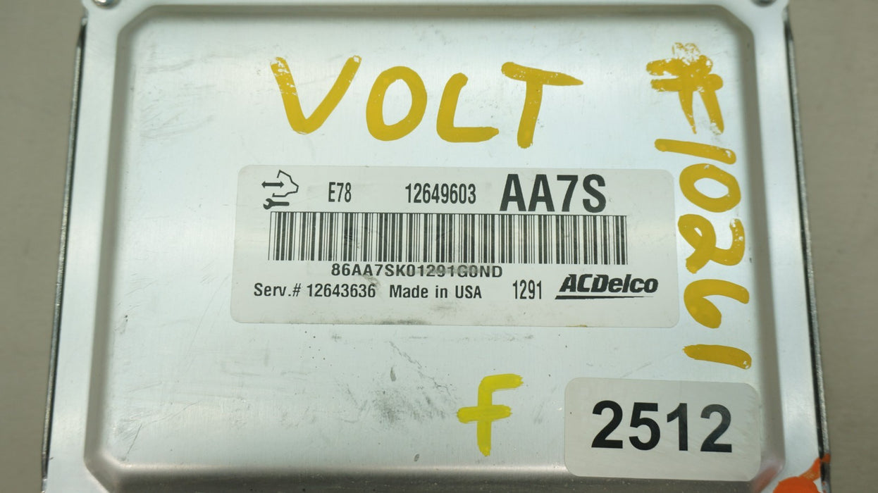 2011-2013 CHEVROLET VOLT ECM CONTROL ENGINE MODULE 12692200  OEM