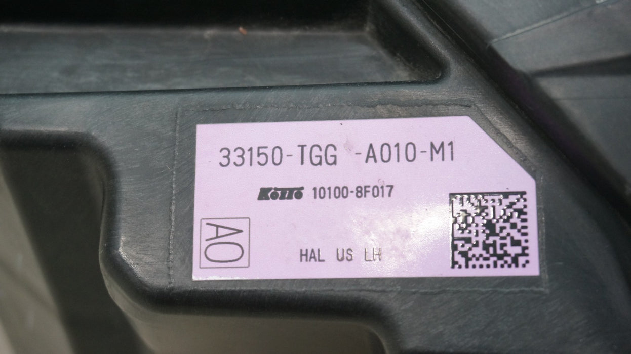 2016-2019 HONDA CIVIC FRONT LEFT DRIVER SIDE HALOGEN HEADLIGHT OEM 33150-TGG-A01