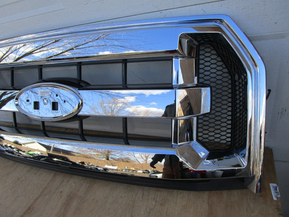 15 16 17 FORD F-150 FRONT MESH CHROME GRILL GRILLE WITHOUT EMBLEM OEM