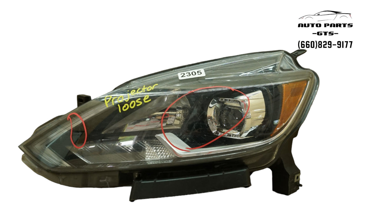 2018-2019 NISSAN SENTRA FRONT LEFT DRIVER HEADLIGHT LED OEM 18 19