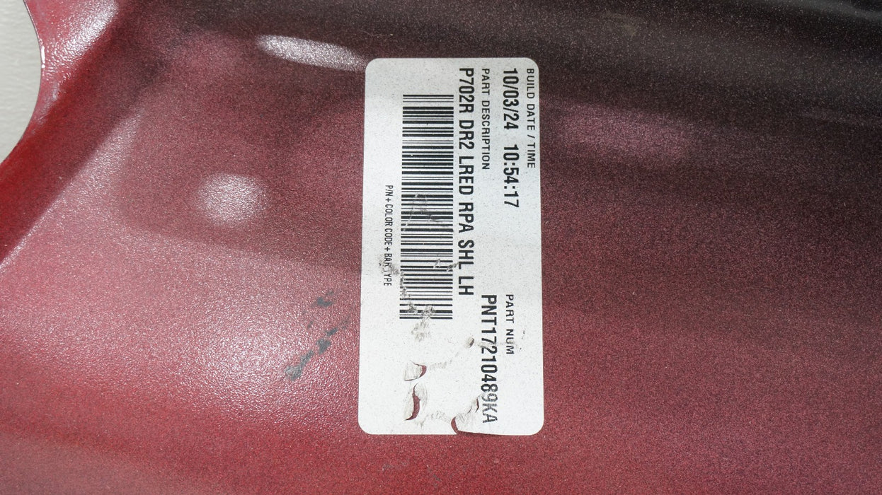 2021-2025 FORD F-150 REAR LEFT DRIVERS SIDE BUMPER END CAP W/ SENSOR HOLE OEM