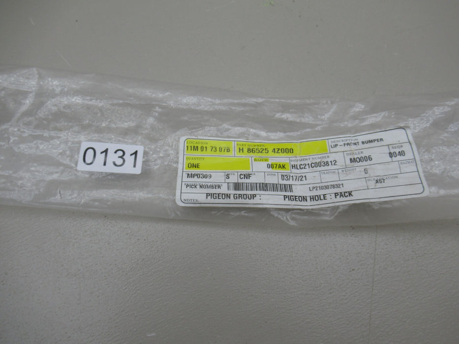 2013-2016 HYUNDAI SANTA FE SPORT FRONT BUMPER LOWER VALANCE LIP COVER PANEL OEM