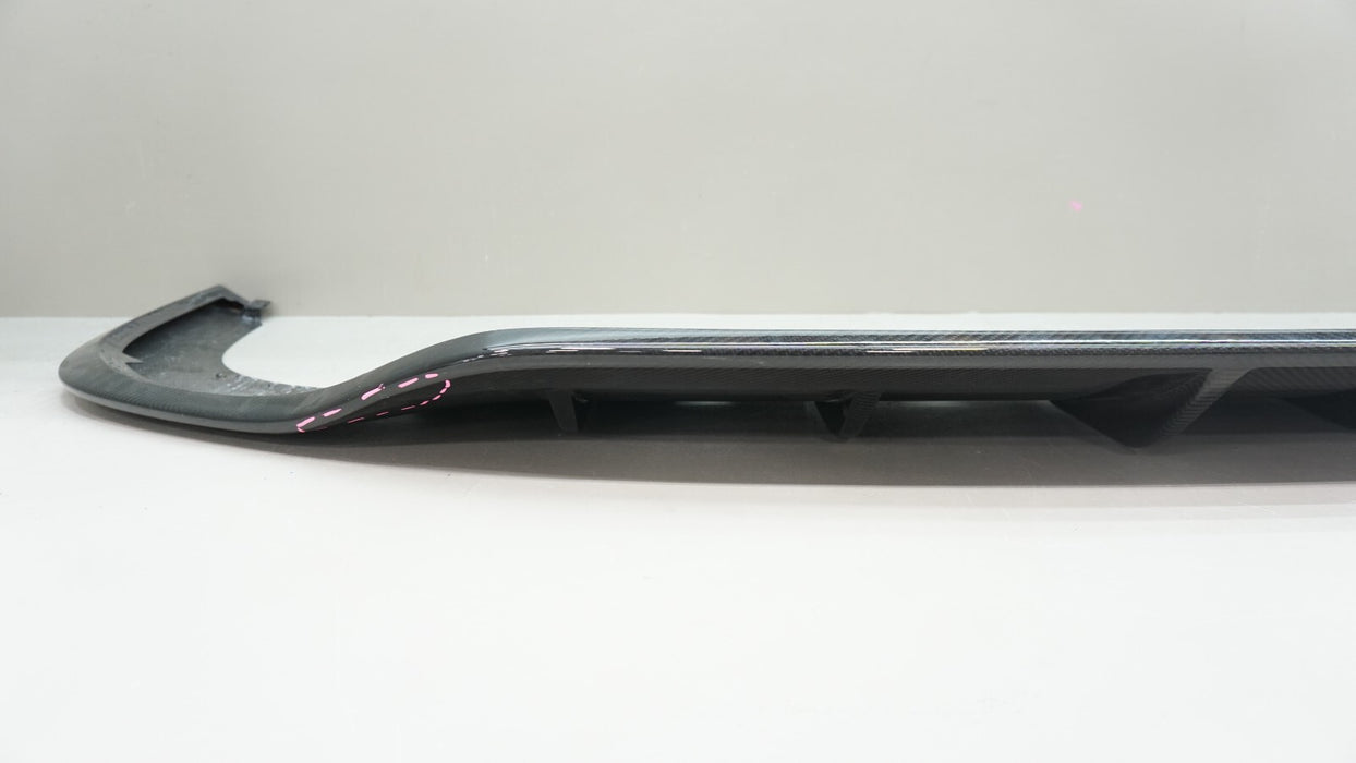 2020-2021 BENTLEY CONTINENTAL GT GTC REAR LEAR LOWER CARBON FIBER VALANCE OEM
