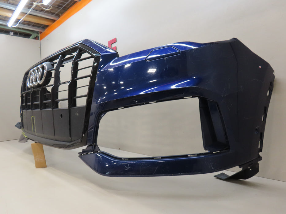 2017 2018 2019 AUDI Q7 FRONT BUMPER COVER W/GRILLE OEM