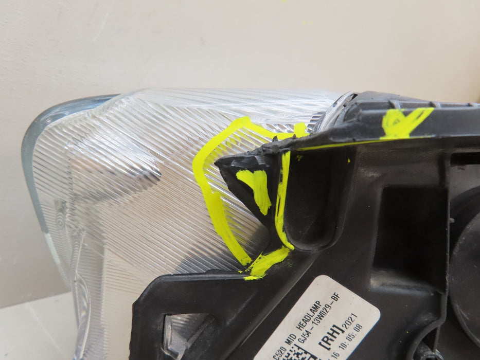 2017 2018 2019 FORD ESCAPE FRONT RIGHT PASSENGER HEADLIGHT HALOGEN OEM