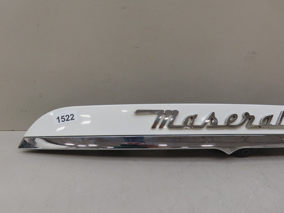 2014-2024 MASERATI GHIBLI REAR TRUNK LID/GARNISH WITH CAMERA OEM