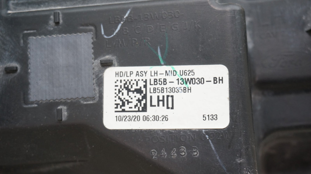 2020-2024 FORD EXPLORER FRONT LEFT DRIVER SIDE LED HEADLIGHT OEM LB5B-13W030-BH