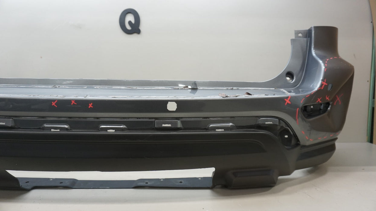 2017-2018 NISSAN PATHFINDER S PLATINUM W/SENSOR HOLES REAR BUMPER COVER OEM