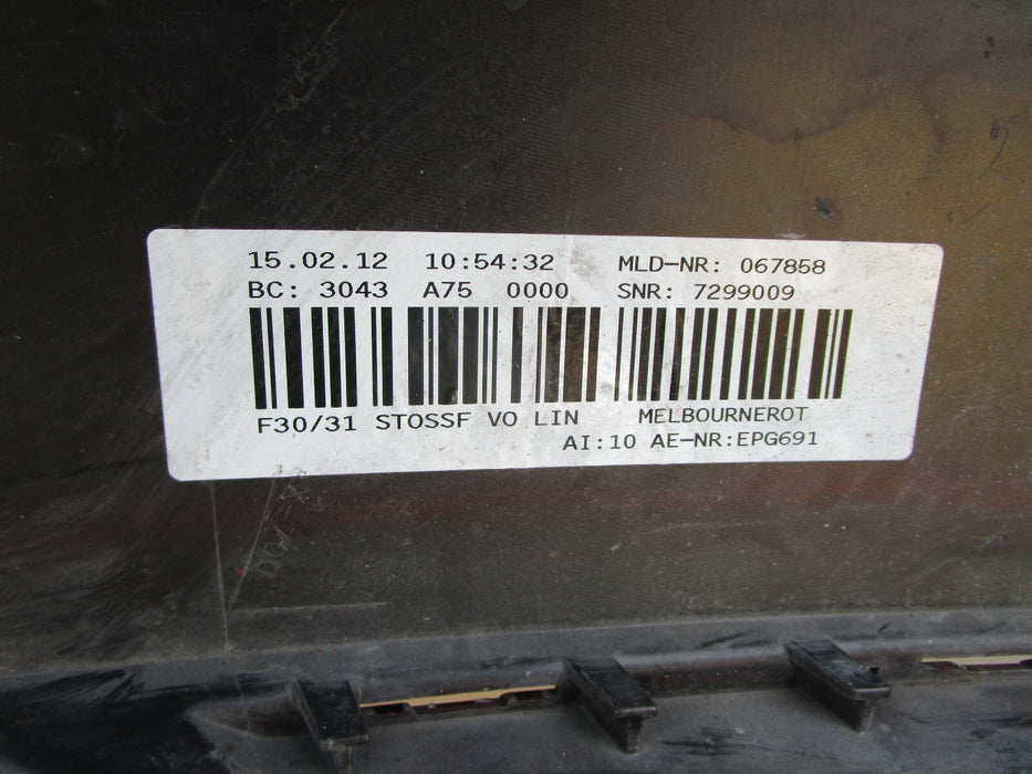12 13 14 BMW 3 SERIES F30/F31 FRONT BUMPER COVER OEM
