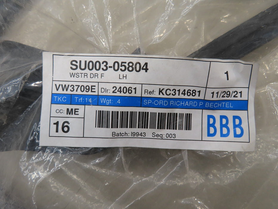 2013-2020 TOYOTA 86 SCION FR-S LEFT WINDOW LOWER WEATHER STRIP OEM SU003-05804