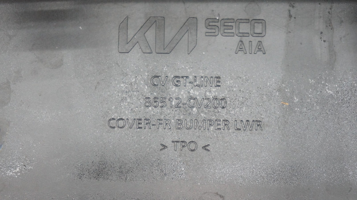 2022-2024 KIA EV6 FRONT LOWER BUMPER COVER PANEL VALANCE OEM 86512-CV200