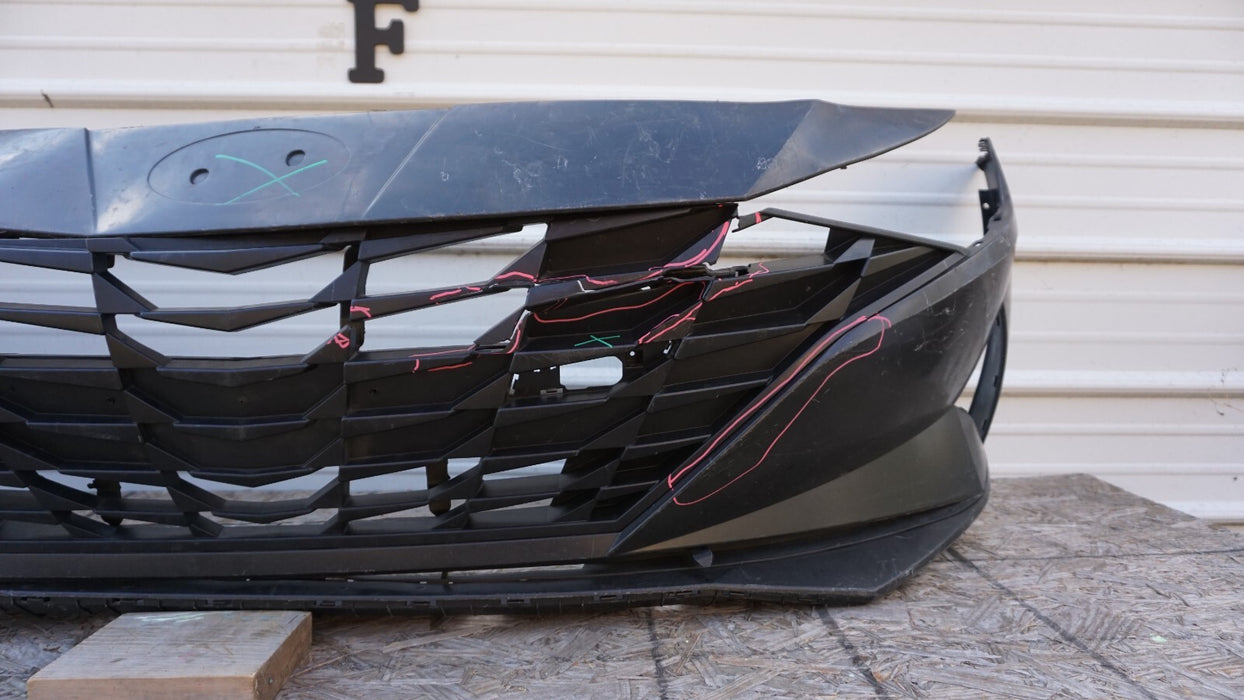 2021-2022 HYUNDAI ELANTRA FRONT BUMPER COVER OEM 21 22