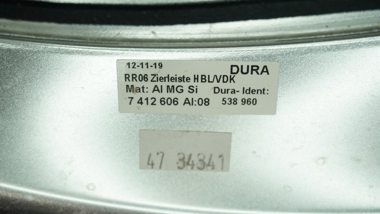 2016-2020 ROLLS ROYCE DAWN RR6 FOLDING TOP CHROME COVER MOLDING LID OEM