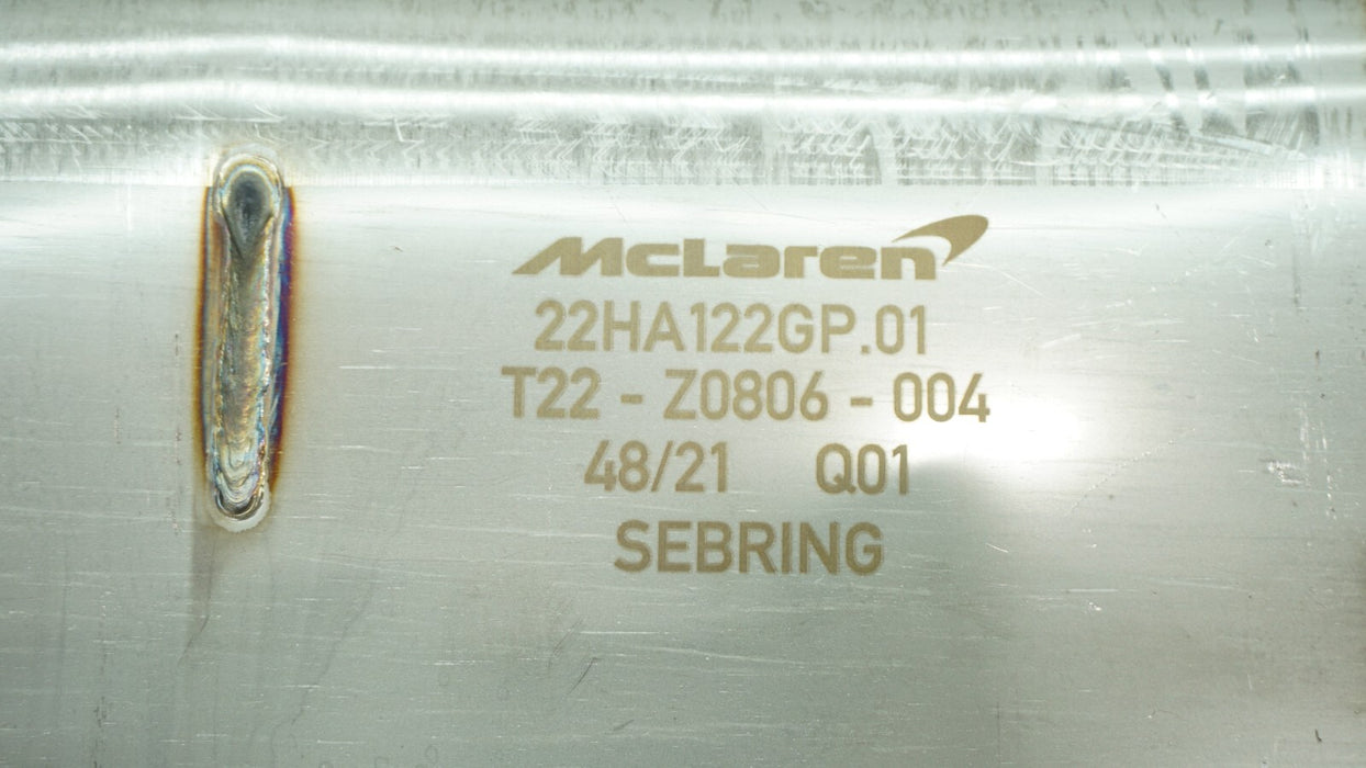 2020-2023 MCLAREN GT REAR ENGINE EXHAUST MUFFLE ASSEMBLY 22HA122GP OEM