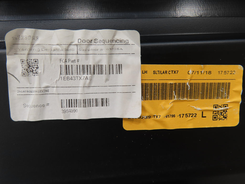 2010-2012 DODGE RAM 1500 REAR LEFT INTERIOR DOOR PANEL TRIM OEM