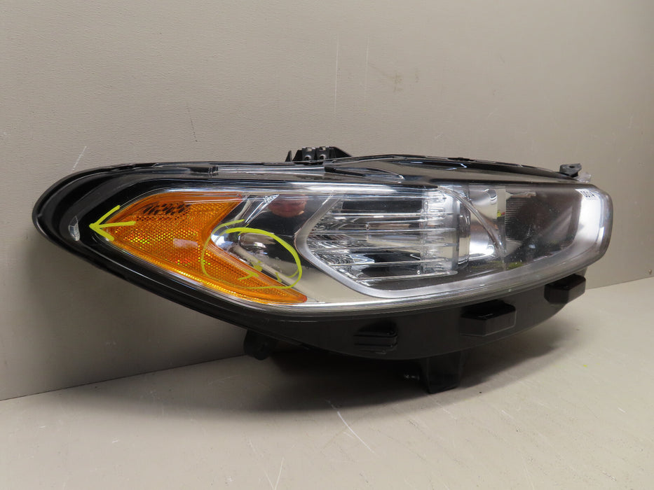 2013 2014 2015 2016 FORD FUSION HEADLIGHT RIGHT PASSENGER SIDE HALOGEN OEM