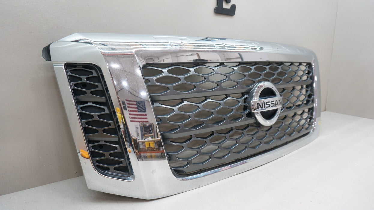 2016-2019 NISSAN TITAN FRONT BUMPER RADIATOR CHROME GRILLE OEM 62324EZ65A