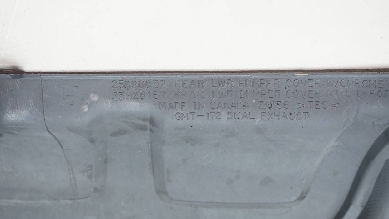 2010-2015 CHEVROLET EQUINOX REAR LOWER VALANCE COVER 25880092 OEM