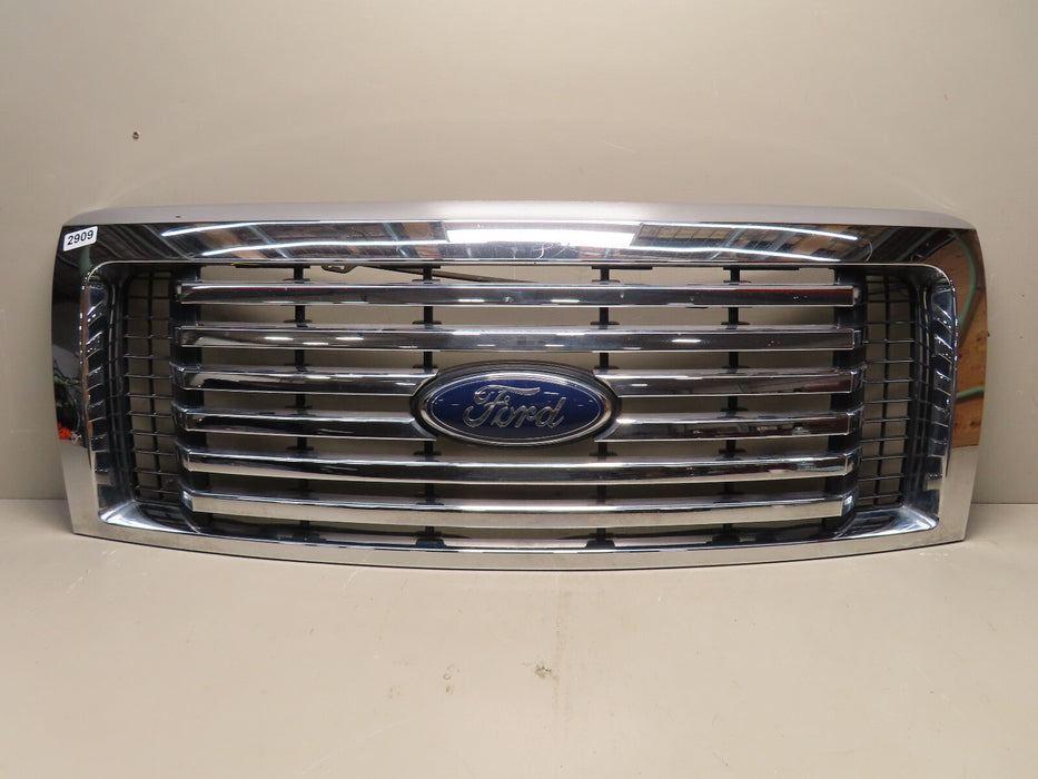 2009-2014 Ford F-150 XLT FRONT CHROME GRILL GRILLE OEM