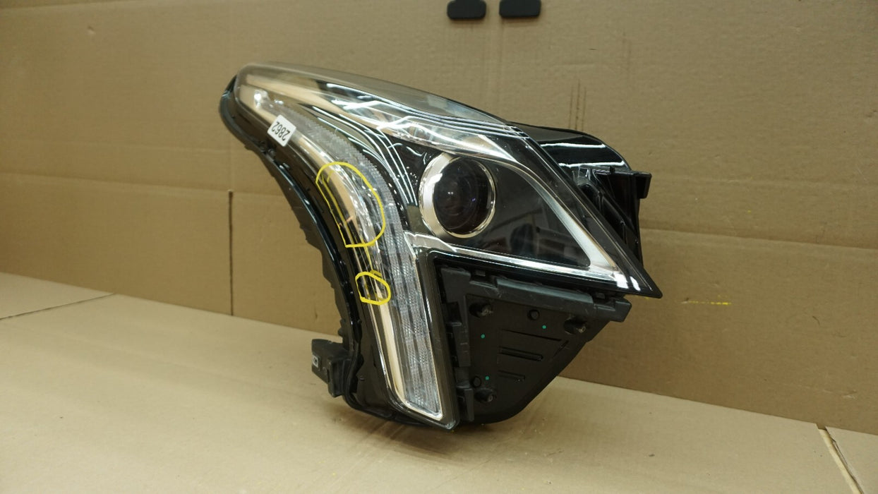 2017-2019 CADILLAC XT5 RIGHT PASSENGER SIDE HEADLIGHT HALOGEN 84167550RH