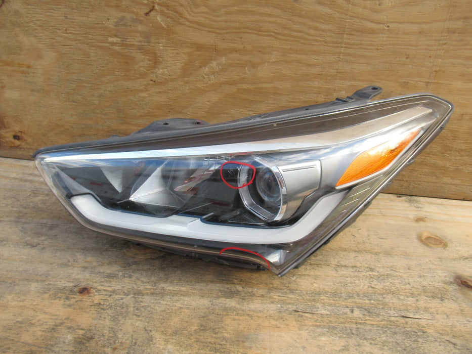 2013-2016 HYUNDAI SANTA FE LEFT DRIVER SIDE HALOGEN HEADLIGHT HEADLAMP OEM