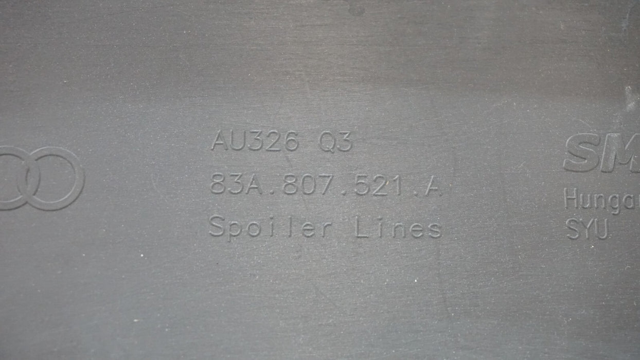 2019-2023 AUDI Q3 F3 REAR LOWER BUMPER COVER VALANCE PANEL OEM 83A807521A