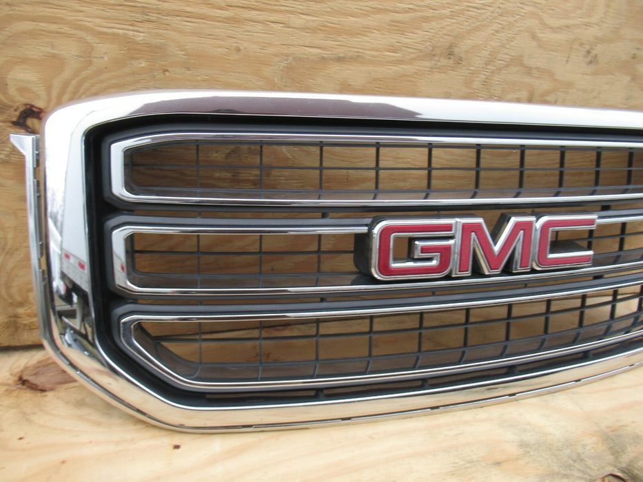 2015 - 2018 GMC YUKON FRONT RADIATOR COVER GRILL GRILLE PANEL CHROME PLASTIC OEM