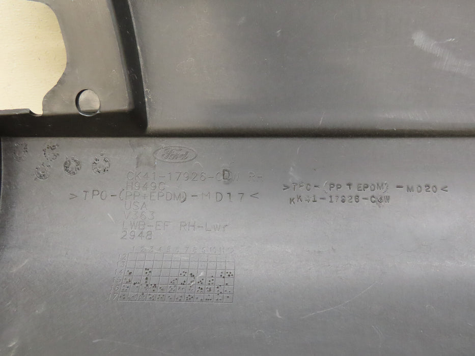 2015-2019 FORD TRANSIT REAR RIGHT PASSENGER SIDE DOOR EXTERIOR MOLDING OEM