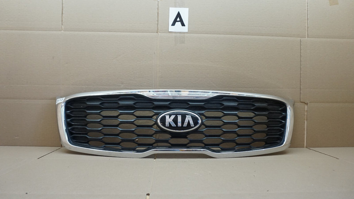 2019-2020 KIA SORENTO FRONT BUMPER UPPER RADIATOR GRILLE GRILL W/ EMBLEM OEM