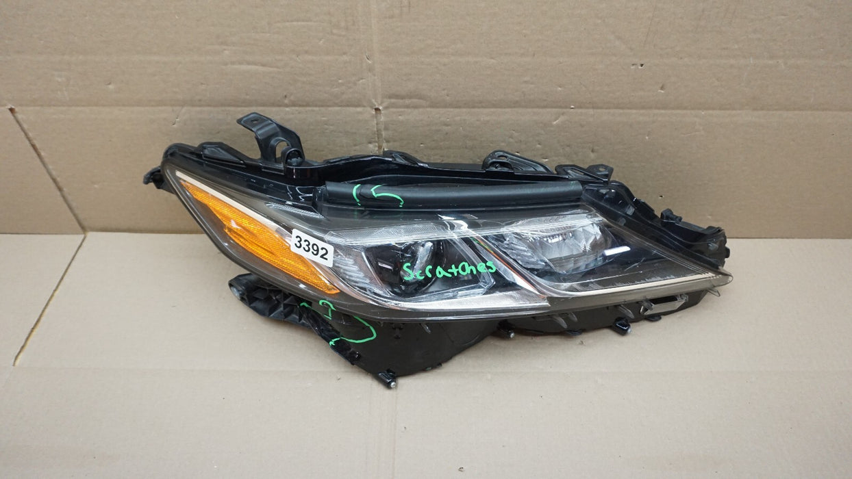 2018-2020 TOYOTA CAMRY RH RIGHT PASSENGER SIDE LED HEADLIGHT OEM 18 19 20