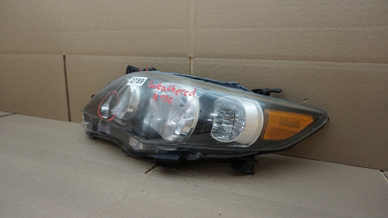 2011-2013 TOYOTA COROLLA FRONT LH LEFT DRIVER SIDE HEADLIGHT OEM 11 12 13