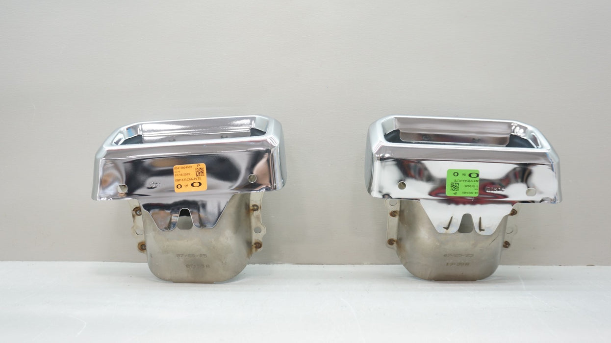 2021-2024 CHEVROLET SILVERADO GMC SIERRA 1500 CHROME EXHAUST TIPS 85084203 OEM
