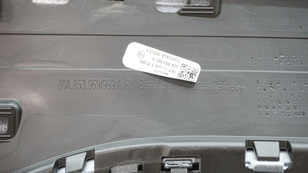 2018-2020 AUDI Q5 REAR LEFT DOOR LOWER TRIM MOLDING COVER OEM