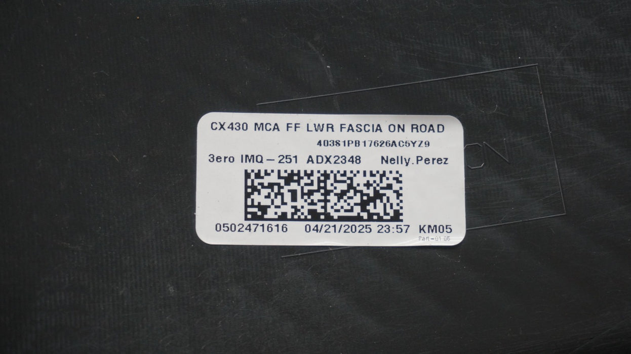 2021-2025 FORD BRONCO SPORT FRONT BUMPER COVER S1PB-17626 OEM