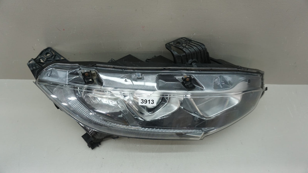 2016-2018 HONDA CIVIC FRONT RH RIGHT PASSENGER SIDE HALOGEN HEADLIGHT OEM