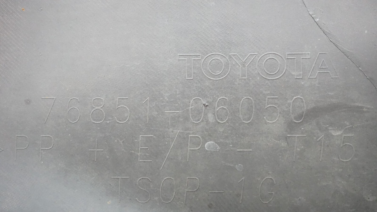 2007-2009 TOYOTA CAMRY SE FRONT LOWER BUMPER COVER VALANCE OEM 76851-06050
