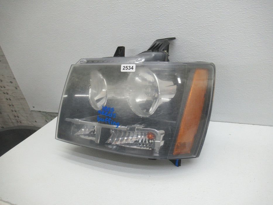 2007-2014 CHEVROLET AVALANCHE FRONT LEFT DRIVER SIDE HEAD LIGHT LAMP OEM