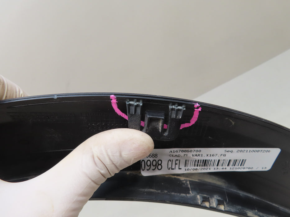 2020-2022 MERCEDES BENZ X167 GLE450 LEFT SIDE FRONT WHEEL FENDER FLARE TRIM OEM