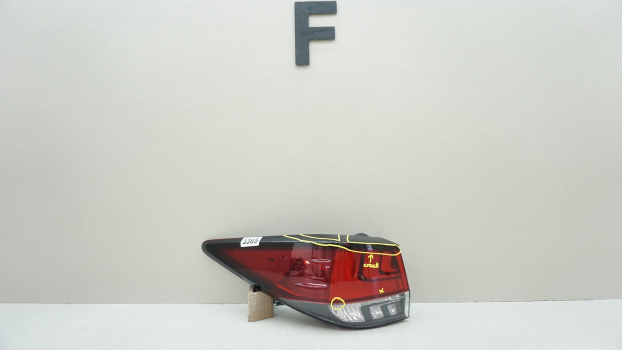 2020-2022 LEXUS RX350 REAR LEFT DRIVERS SIDE TAIL LIGHT OEM