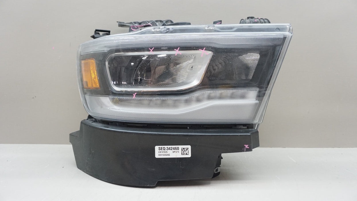 2019-2023 DODGE RAM 1500 FRONT RH RIGHT PASSENGER SIDE HEADLIGHT OEM