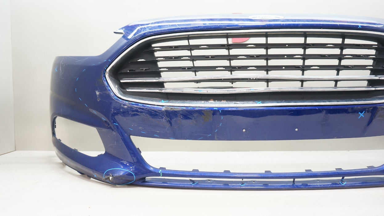 2013-2016 FORD FUSION FRONT BUMPER COVER PANEL WITH GRILLE OEM ES73-17757