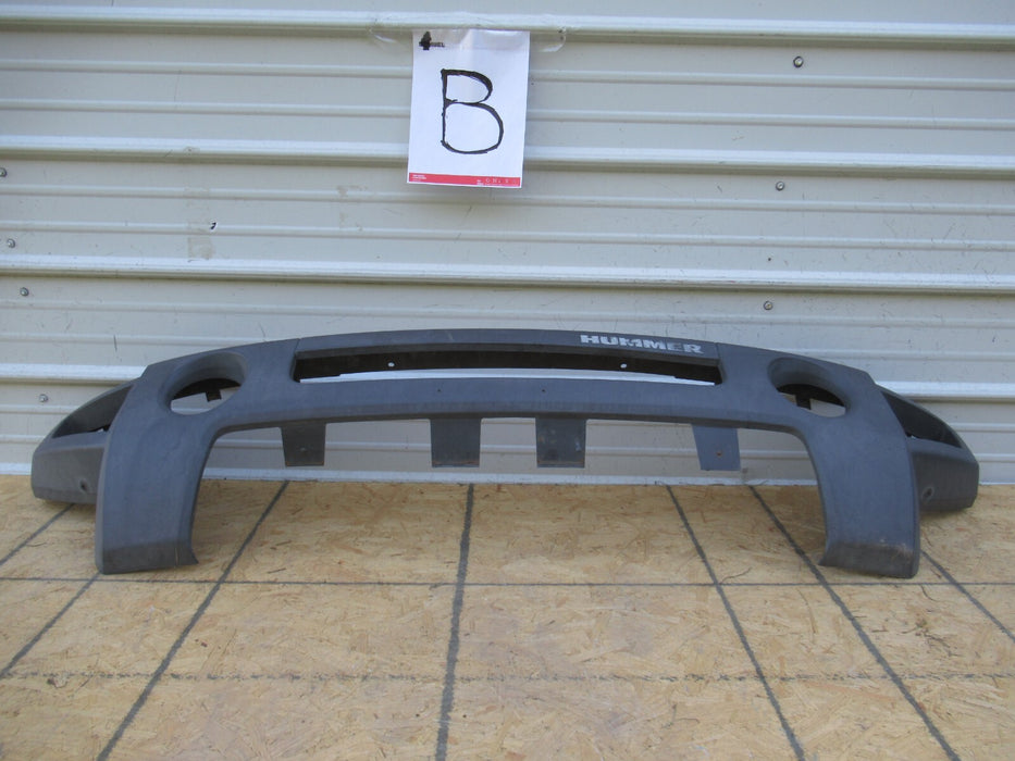 2006-2010 HUMMER H3 FRONT BUMPER COVER PANEL PLASTIC BLACK 15264942 07 08 09 OEM
