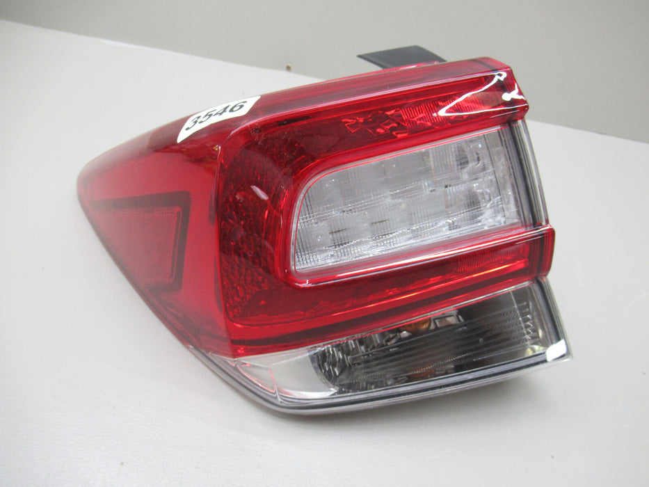 2018 - 2020 Subaru Crosstrek Outer Tail Light LAMP (LEFT/DRIVERS) OEM