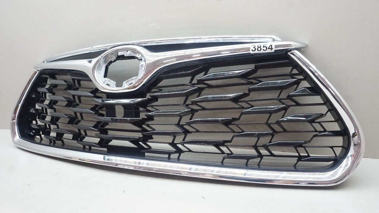2020-2022 TOYOTA HIGHLANDER FRONT UPPER CHROME GRILLE 360 OEM 531110E250