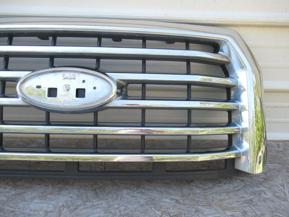 2015-2017 FORD F-150 XLT FRONT GRILLE GRILL W/O EMBLEM FD217-1C00-CA00 OEM